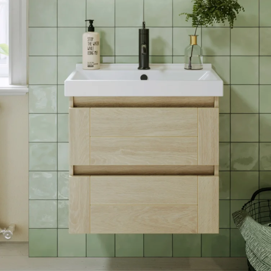 Тумба с раковиной Aqwella Astrid 60 дуб давос