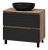 Тумба с раковиной Brevita Dakota 80 черная
