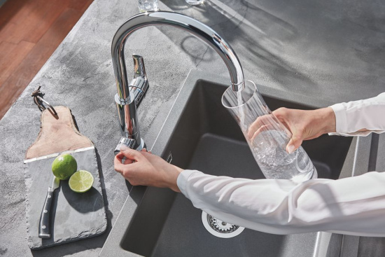 Смеситель для кухни Grohe Blue Pure BauCurve 30385000 с фильтром