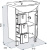 Мебель для ванной Triton Диана 65 L, 3 ящика, белая Мебель для ванной Triton Диана 65 L, 3 ящика, белая