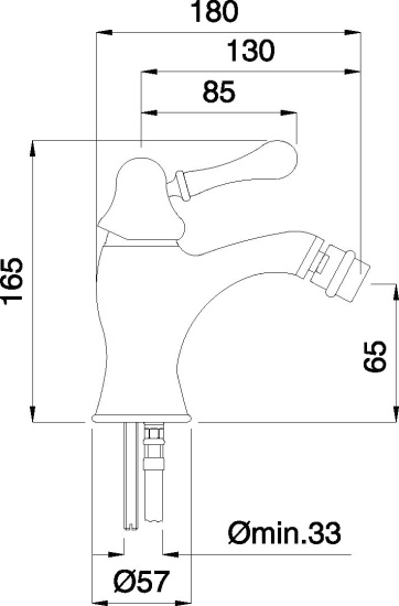 Смеситель для биде Migliore Maya 18927 золото