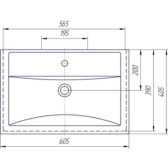 Тумба с раковиной Aqwella Astrid 60 дуб давос