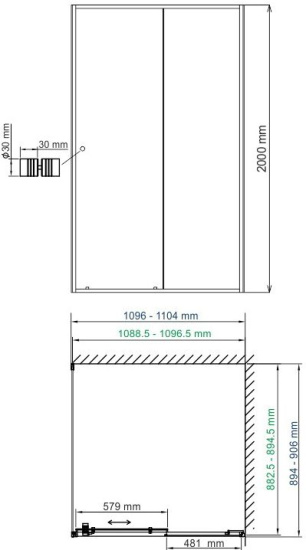 Душевой уголок Wasserkraft Dill 61S15