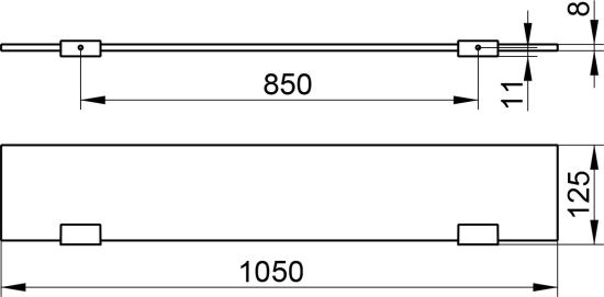 Полка Keuco Edition 400 11510 105 см