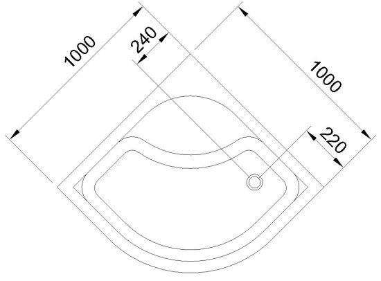 Поддон для душа Royal Bath RB 100BK