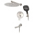 Душевая система Hansberge H6095NK, никель Душевая система Hansberge H6095NK, никель