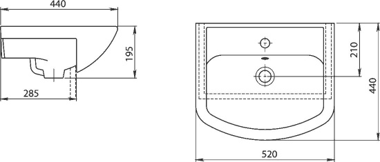 Мебель для ванной Sanstar Практик Каскад 50