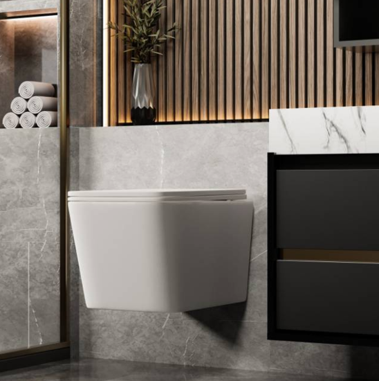 Инсталляция Geberit Duofix Delta UP100 111.153.00.1 с кнопкой + унитаз подвесной WeltWasser Gudzon 485 WT