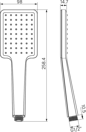 Смеситель для ванны Iddis Slide SLIGM00i02 графитовый
