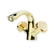 Смеситель для раковины Boheme Royal Cristal Black 291 Смеситель для раковины Boheme Royal Cristal Black 291