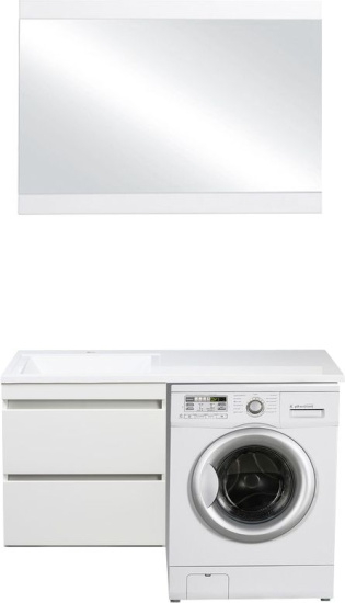 Мебель для ванной Style Line Даллас 120 Люкс Plus подвесная, белая, эмаль