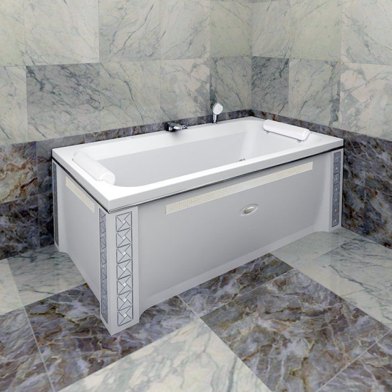 Акриловая ванна Radomir Хельга 185х100 см Luxe с гидромассажем