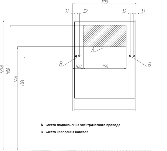 Мебель для ванной Aquaton Капри 60 таксония темная, подвесная