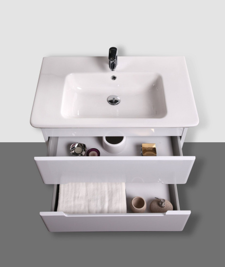 Тумба с раковиной BelBagno Torino 80 bianco lucido