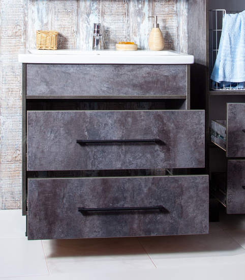 Тумба с раковиной Бриклаер Чили 70 цемент