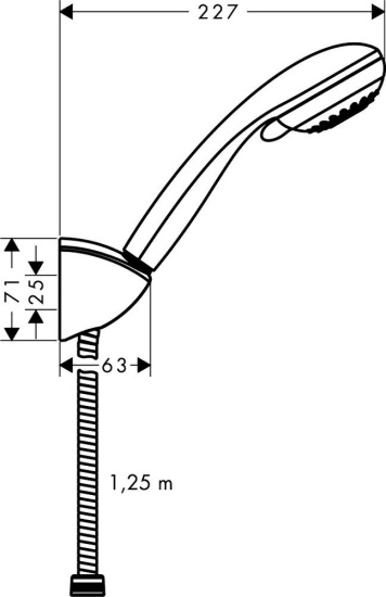 Душевой гарнитур Hansgrohe Crometta 85 27568000