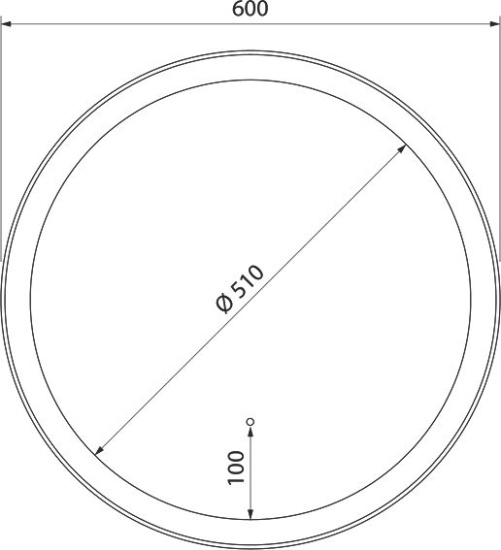 Зеркало круглое Iddis Esper 60