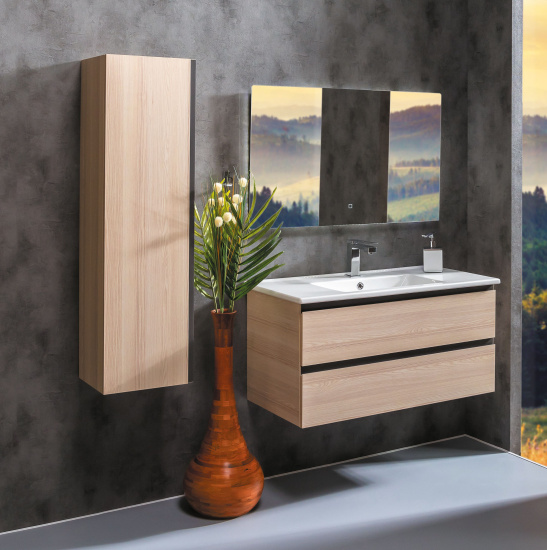 Тумба с раковиной Armadi Art Capolda 100 light wood
