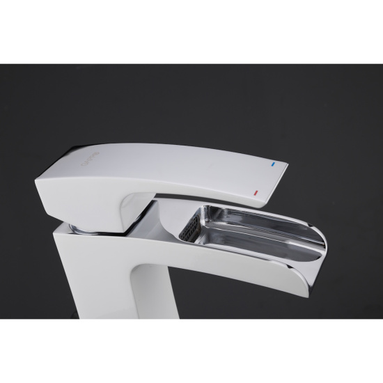 Смеситель для раковины Gappo G1007-30, белый/хром