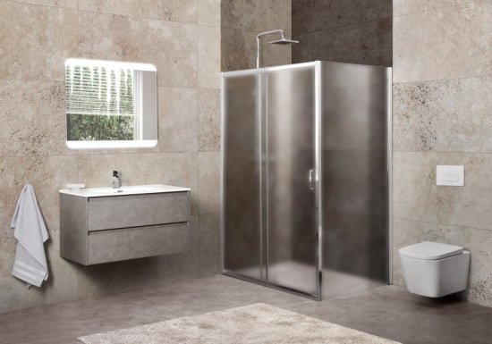 Душевой уголок BelBagno Unique-AH-1-120/135-80-P-Cr
