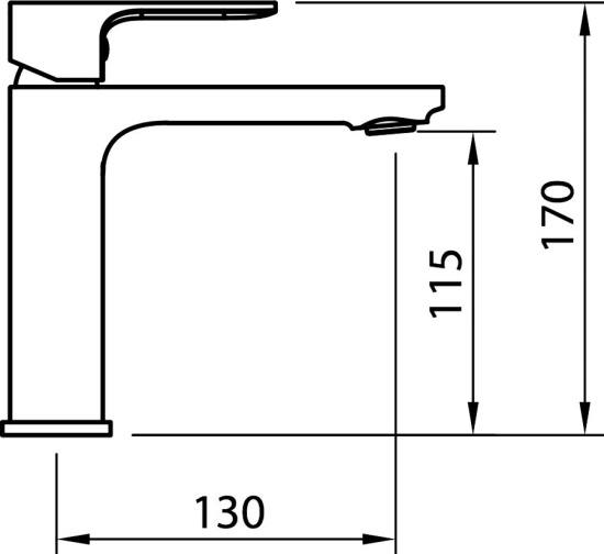 Смеситель для раковины Clever Saona Slim 60115