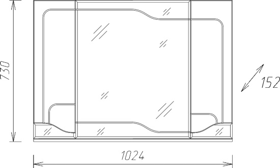Зеркало Onika Веронэлла 105.00