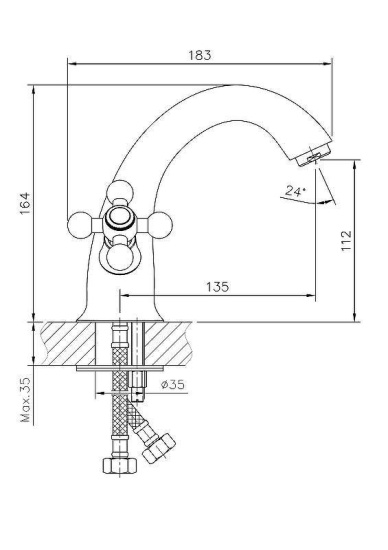 Смеситель для раковины Haiba HB1019