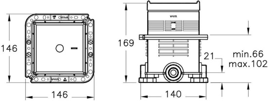 Душевая система VitrA Origin A49266EXP с внутренней частью