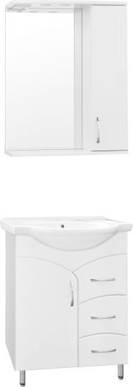 Тумба с раковиной Style Line Эко Стандарт №22 65 белая