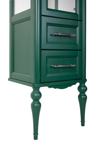 Мебель для ванной ValenHouse Эстетика 120 зеленая, фурнитура бронза