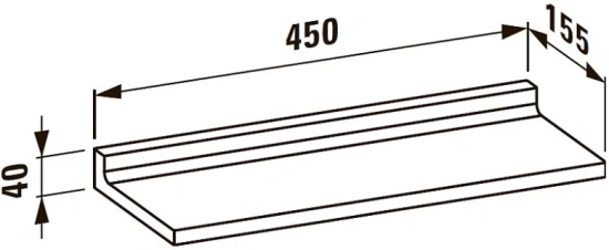 Полка Laufen Kartell by Laufen 3.8533.0.084.000.1