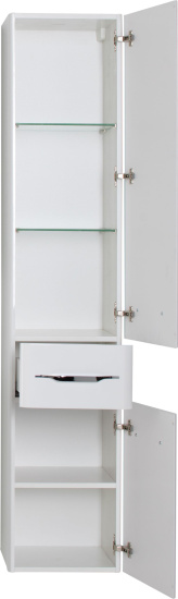 Пенал Aquanet Виченца 36 белый глянец