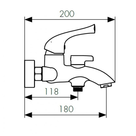 Смеситель для ванны Kaiser Comba 48022
