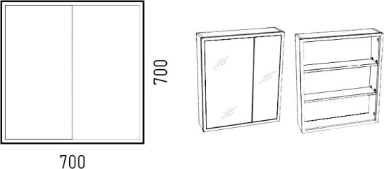 Мебель для ванной Corozo Айрон 70 черный, антик