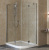 Душевой уголок Vegas Glass AFS-F Lux 120*100 08 01 L профиль глянцевый хром, стекло прозрачное