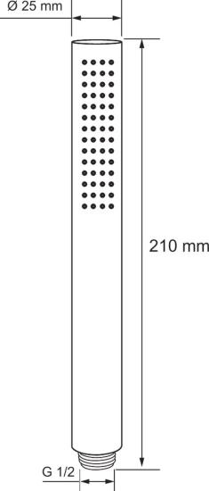 Душевая лейка Aquanet AF000-14B чёрная матовая