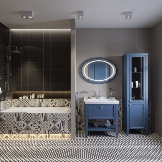 Мебель для ванной VitrA Valarte 80 стальной синий