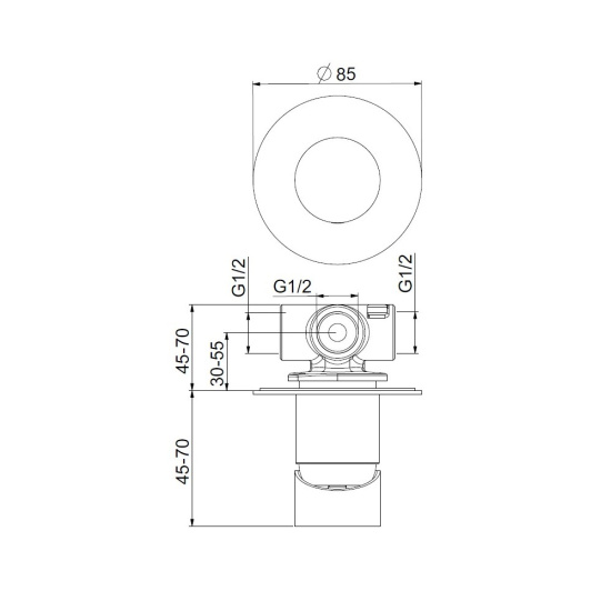 Смеситель для душа Webert One-B NB880101740, белый