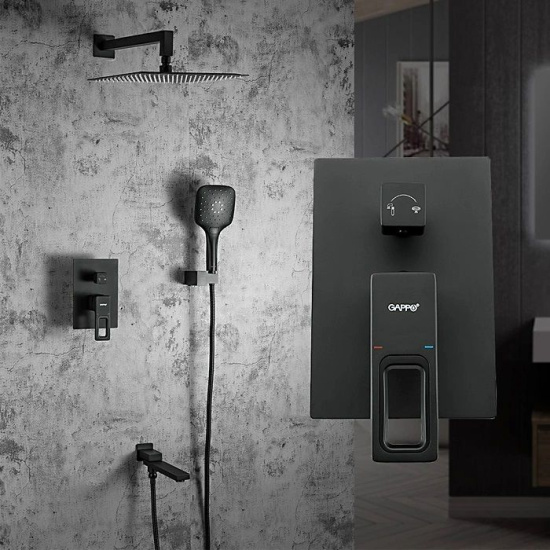 Душевая система Gappo Futura G7117-6 черная