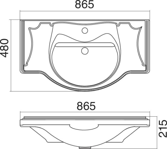 Мебель для ванной Misty Латте 85