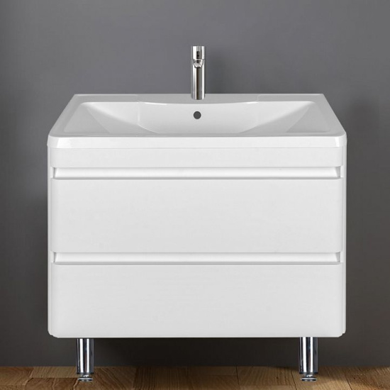 Тумба с раковиной Style Line Атлантика 100 Люкс Plus напольная, антискрейч