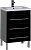 Тумба под раковину Aquanet Верона 58 черная