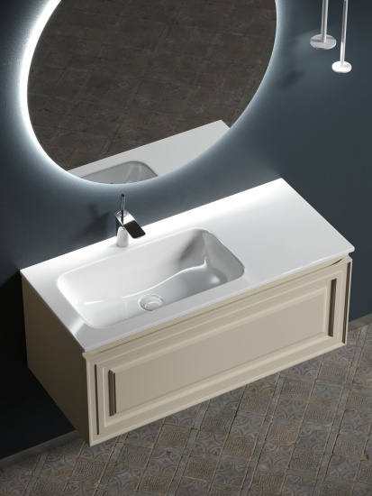 Тумба с раковиной Sancos Very 100 Beige Soft левая, VR100LCE