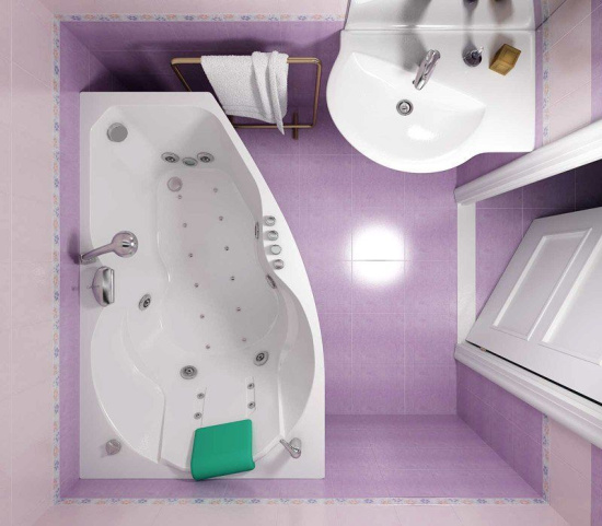 Акриловая ванна Triton Бриз 150х95 см R с гидромассажем