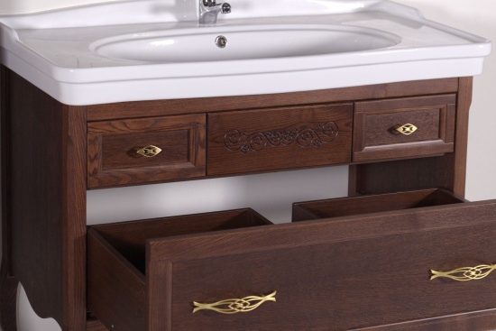 Мебель для ванной ASB-Woodline Модерн 85 антикварный орех