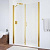 Душевая дверь в нишу Vegas Glass EP-F-2 135 09 01 R профиль золото, стекло прозрачное