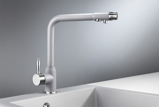 Смеситель для кухни Granula GR-2301 алюминиум