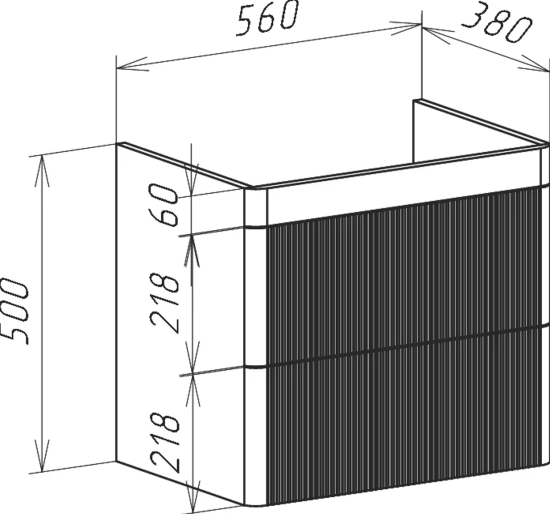 Тумба с раковиной Bellezza Эмилия 60