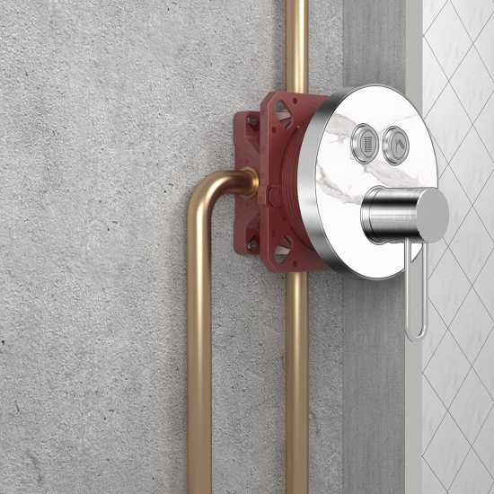 Душевая система AQUAme AQM8407MB с термостатом