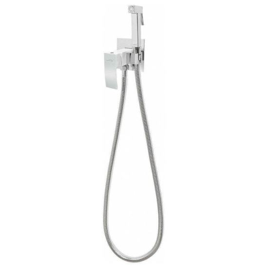 Гигиенический душ Hansberge H3077W со смесителем, хром/белый
